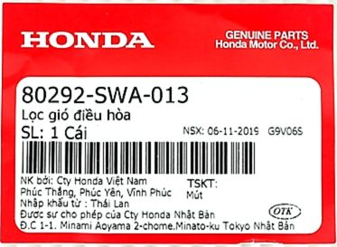 CẤU TRÚC TEM CHÍNH HIỆU HONDA