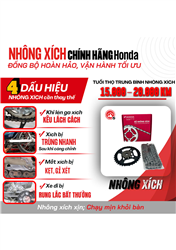 🔧 TƯ VẤN PHỤ TÙNG HAO MÒN TỰ NHIÊN: NHÔNG XÍCH HONDA