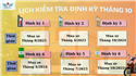 🛵 LỊCH KIỂM TRA & BẢO DƯỠNG ĐỊNH KỲ THÁNG 10