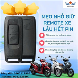 🍀 MẸO NHỎ GIỮ REMOTE XE LUÔN BỀN – PIN LÂU HẾT 🍀