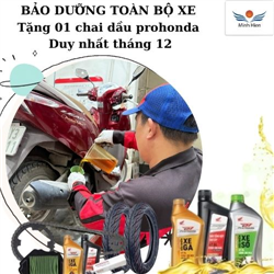 Bảo Dưỡng Toàn Bộ Xe – Tặng 01 Chai Dầu ProHonda | Ưu Đãi Duy Nhất Tháng 12
