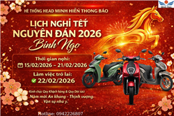 🔔 THÔNG BÁO LỊCH NGHỈ TẾT NGUYÊN ĐÁN 2026 (BÍNH NGỌ)