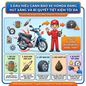 5 SAI LẦM PHỔ BIẾN KHIẾN XE HONDA CỦA BẠN DÙ MỚI CŨ CŨNG NHANH CHÓNG 