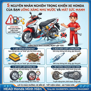 5 LÝ DO KHIẾN XE HONDA CỦA BẠN ĐANG NGÀY CÀNG 