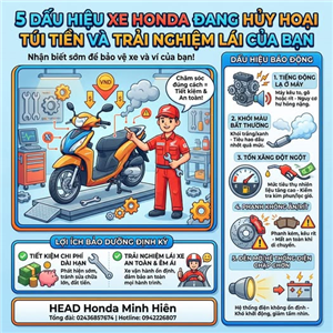 5 DẤU HIỆU XE HONDA CỦA BẠN ĐANG 