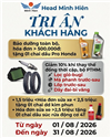 TRI ÂN KHÁCH HÀNG THÁNG 8/2026 TẠI HEAD MINH HIÊN – ƯU ĐÃI HẤP DẪN DÀNH CHO KHÁCH HÀNG DỊCH VỤ
