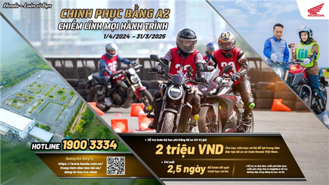 Honda Việt Nam triển khai Chương trình khuyến mại “Chinh phục bằng A2 - Chiếm lĩnh mọi hành trình”