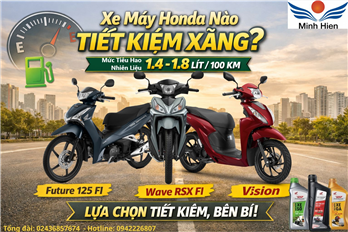 XE MÁY HONDA NÀO TIẾT KIỆM XĂNG?