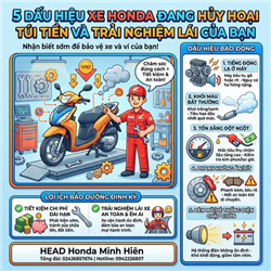 5 DẤU HIỆU XE HONDA CỦA BẠN ĐANG "BỊ BỆNH" KHIẾN TỐN XĂNG RUNG ĐẦU VÀ YẾU MÁY DẦN