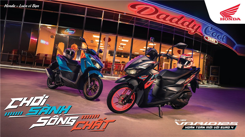 Honda Việt Nam giới thiệu Vario 125 hoàn toàn mới với thiết kế ấn tượng và động cơ đạt tiêu chuẩn khí thải EURO 4, là biểu tượng của chất “Chơi sành – Sống chất